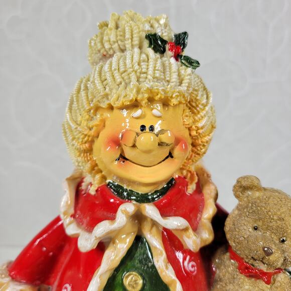 Vintage Kirklands Mrs. Claus Christmas Ceramic Figurine 8 Inch  Clause & Co. - Picture 6 of 16